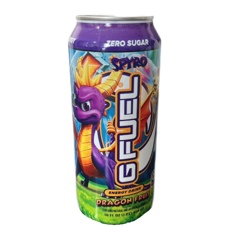 G FUEL Zero Sugar Energy Drink: Spyro's Dragon Fruit (16oz)