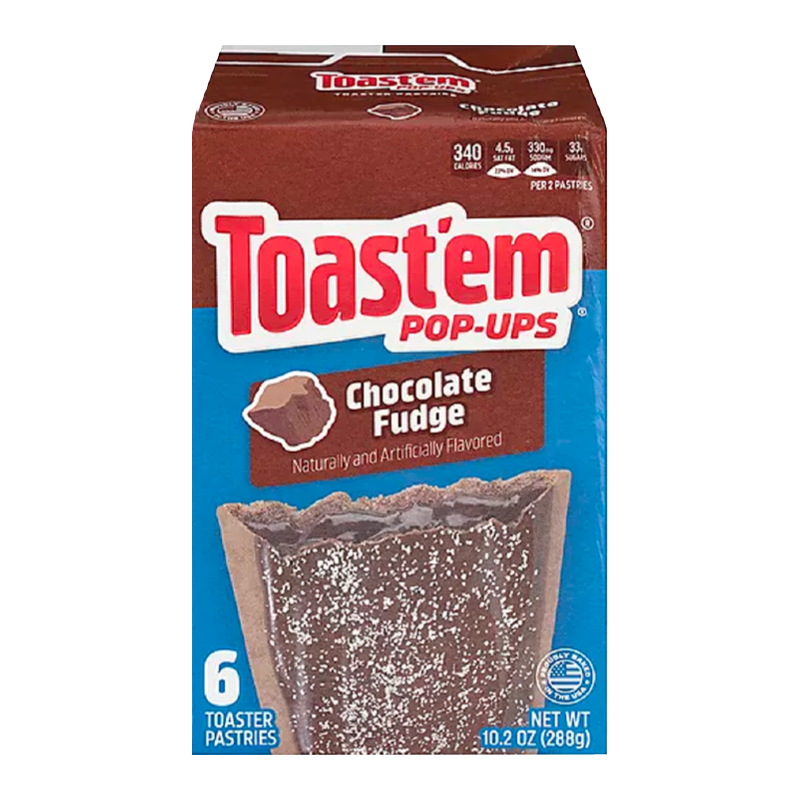 Toast'em Pop-Ups: Frosted Chocolate Fudge (6 Pack)