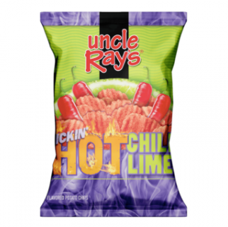 Uncle Ray's Kickin' Hot Chilli & Lime Potato Chips (3oz)