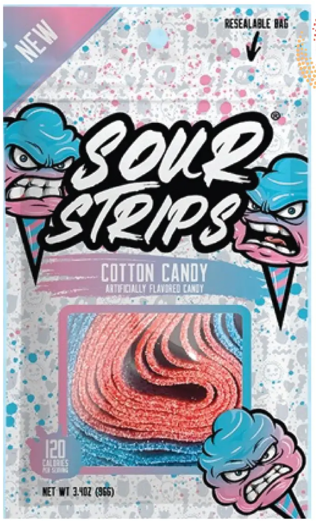 Sour Strips: Cotton Candy (3.4oz)