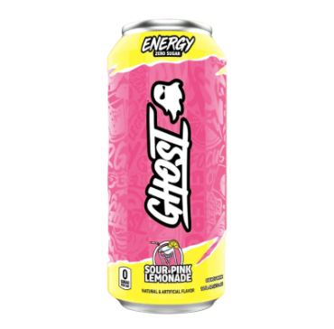 Ghost Zero Sugar Energy Drink: Sour Pink Lemonade (16oz)