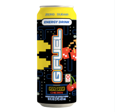 G FUEL Zero Sugar Energy Drink: Pacman Cherry (16oz)