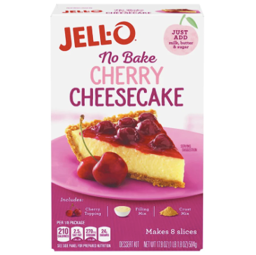 Jell-O No Bake Cherry Cheesecake (17.8oz)