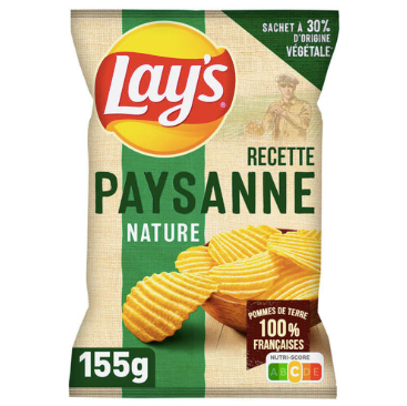 Lay's Paysanne Nature Potato Chips (155g)