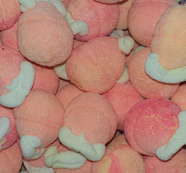 Freeze Dried Candy: Jelly Filled Peach Marshmallows (3 pieces)