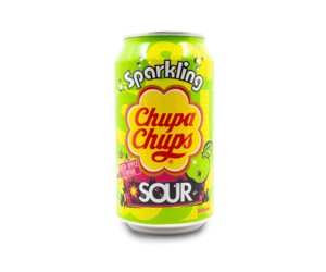 Chupa Chups Sparkling Soda: Sour Green Apple (345ml)