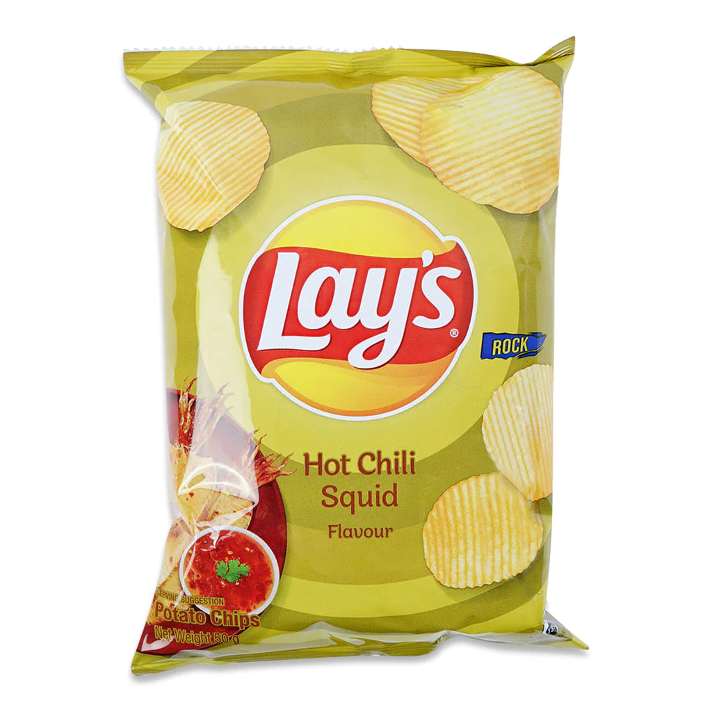 (BB 04/24) Lay's Thailand: Hot Chilli Squid Potato Chips (50g)