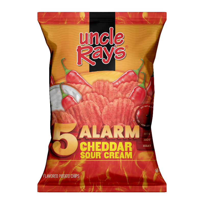 Uncle Ray's 5 Alarm Cheddar & Sour Cream Potato Chips (3oz)