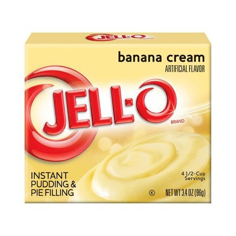 Jell-o Banana Cream Pudding Mix - A Taste of the States