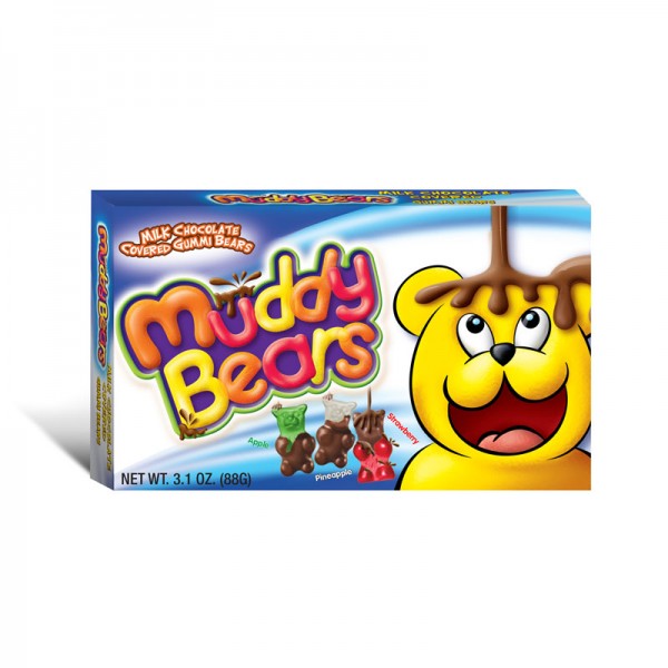 Muddy Bears Chocolate Gummi Bears Theater Box (87g)