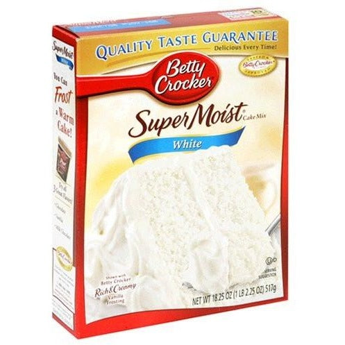 Betty Crocker Super Moist White Cake Mix (461g) - A Taste of the States