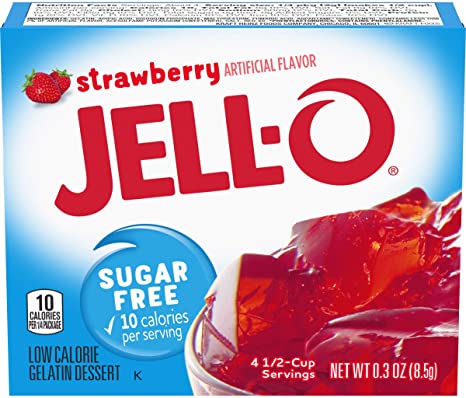 Jell-o SUGAR FREE Strawberry (9g)