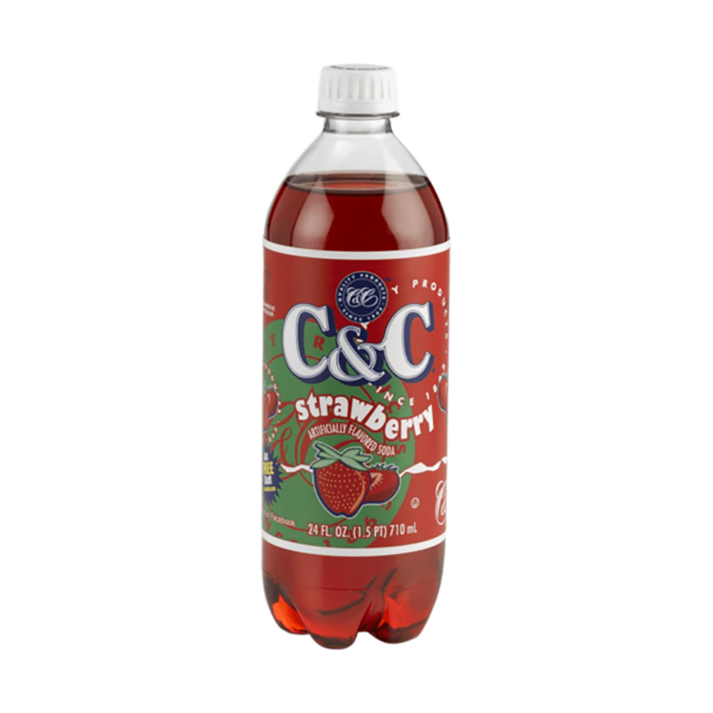 C&C Strawberry Soda (24fl.oz)