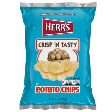 Herr's Crisp 'n Tasty Potato Chips (1oz) - A Taste of the States