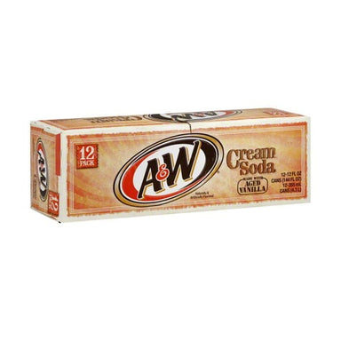 A&W Cream Soda Fridge Pack (12 cans) - A Taste of the States