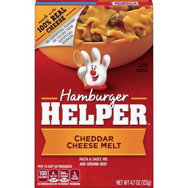 Hamburger Helper: Cheddar Cheese Melt (4.7oz) - A Taste of the States