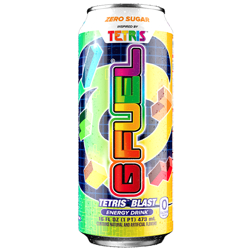 G FUEL Zero Sugar Energy Drink: Tetris Blast (16oz)