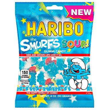 Haribo USA Smurfs Sour (4oz) - A Taste of the States