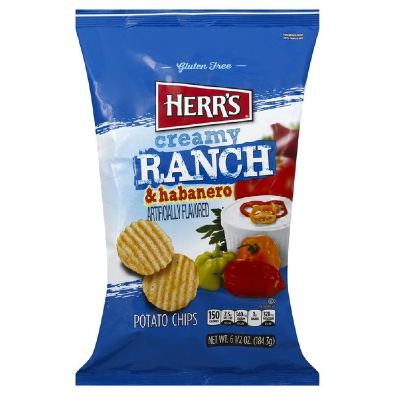 Herr's Creamy Ranch & Habanero Potato Chips (6.5oz)