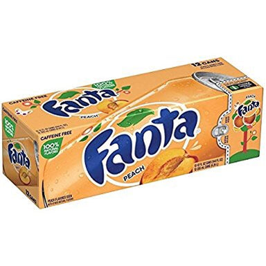 Fanta Peach Fridge Pack (12x355ml cans) - A Taste of the States