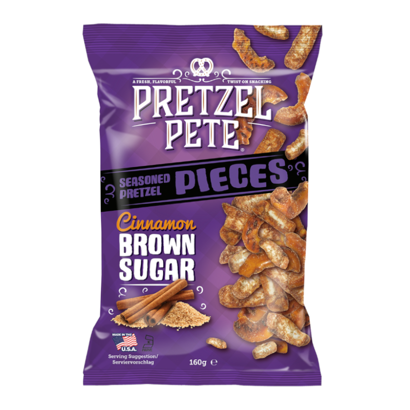 Pretzel Pete: Cinnamon Brown Sugar Pretzel Pieces (160g)