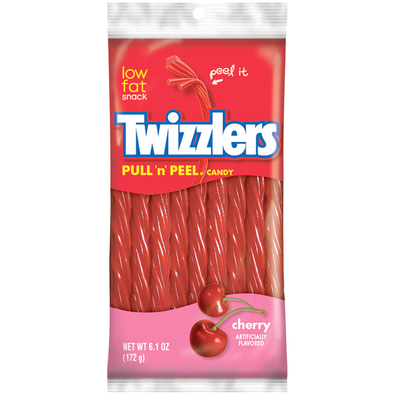Twizzlers Cherry Pull 'n' Peel (6.1oz Peg Bag)
