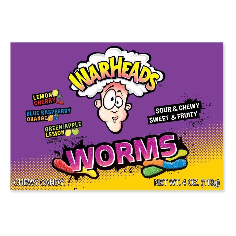 Warheads Worms Theater Box (4oz)