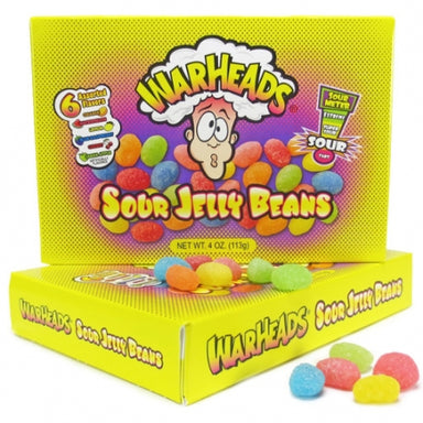 Warheads Extreme Sour Jelly Beans Theater Box (4oz) 113g - A Taste of the States